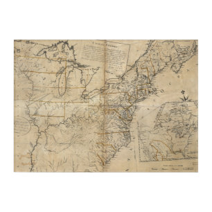 MAP: USA, 1783 ACRYLIC PRINT