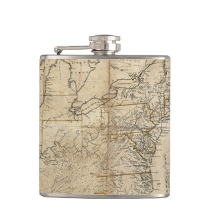 MAP: USA, 1783 FLASK