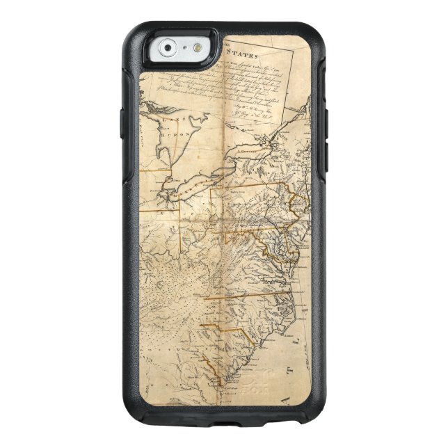 MAP: USA, 1783 OTTERBOX iPhone CASE (Back)