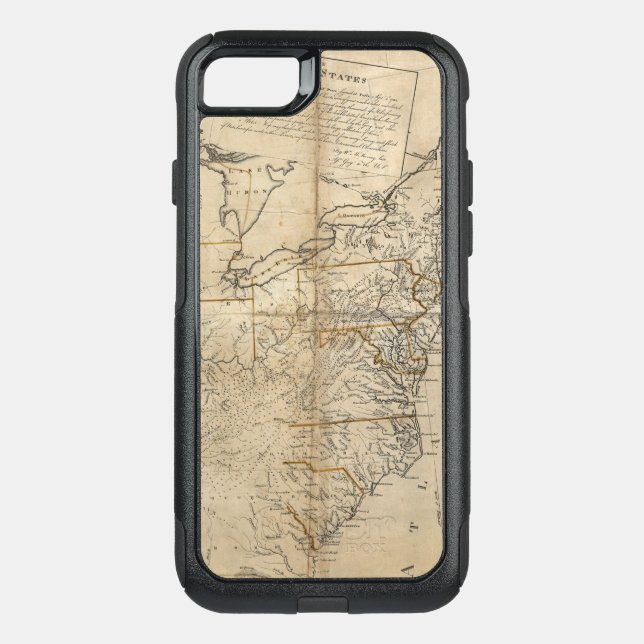 MAP: USA, 1783 OTTERBOX iPhone CASE (Back)