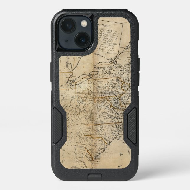 MAP: USA, 1783 OTTERBOX iPhone CASE (Back)