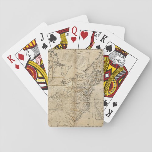 MAP USA 1783 POKER CARDS