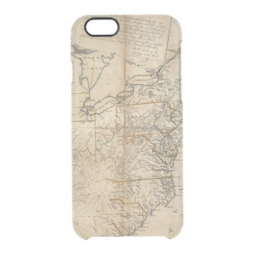 MAP USA 1783 CLEAR iPhone 66S CASE