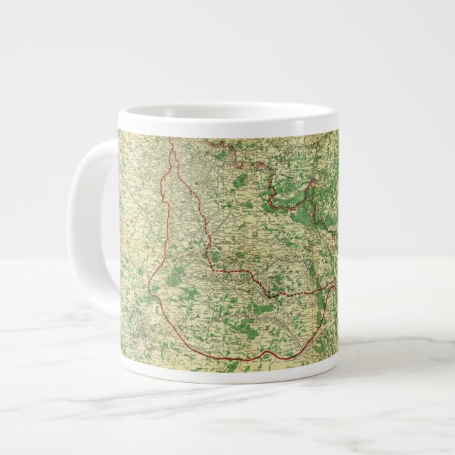 Map Western Front Giant Coffee Mug (Front Left)