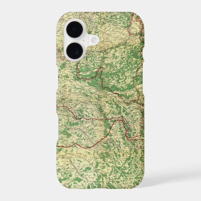 Map Western Front Iphone Case (Back)