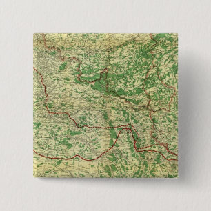 Map Western Front Pinback Button