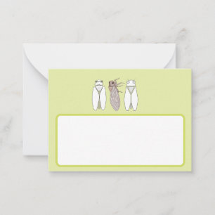 Map with Provence pattern Note Card