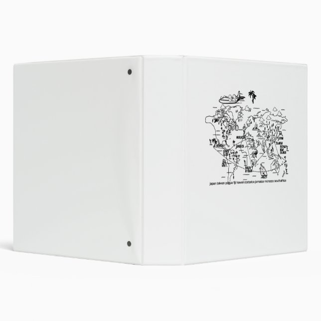 map world adventure world 3 ring binder (Background)