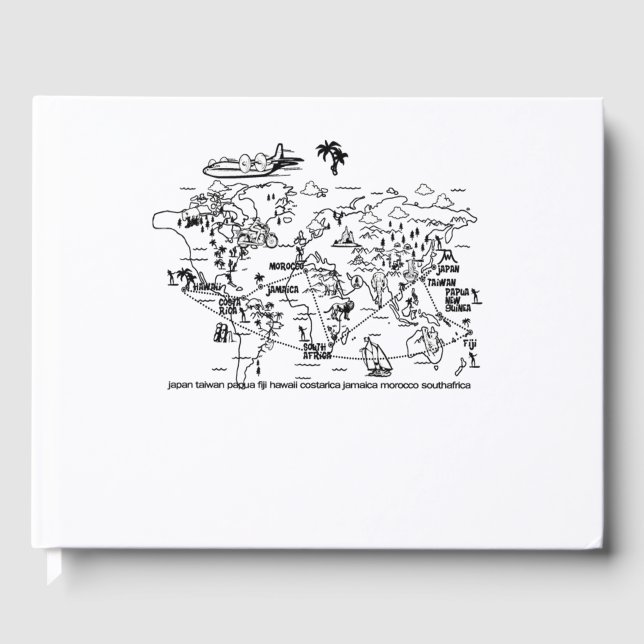 map world adventure world guest book (Front)