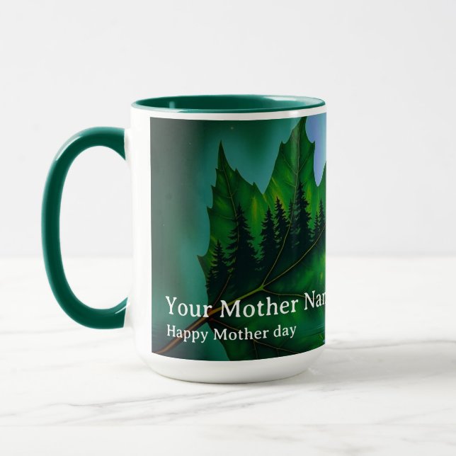 Maple Aurora Canoe River Guidance Mug (Left)