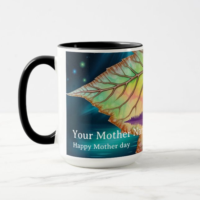 Maple Aurora Canoe River Guidance Sunset Mug (Left)