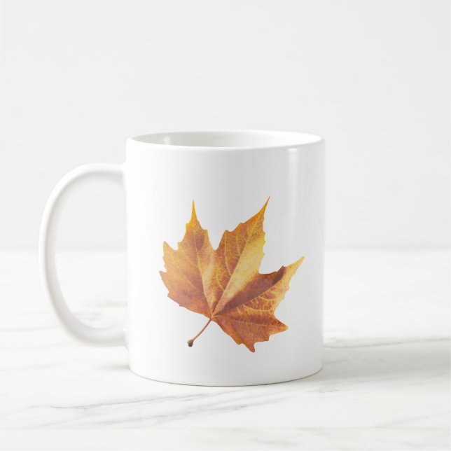 Maple autumn leaf coffee mug (Left)