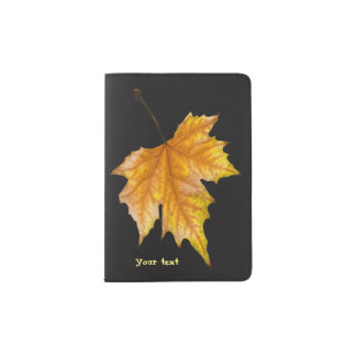 Maple Autumn Leaf Passport Holder