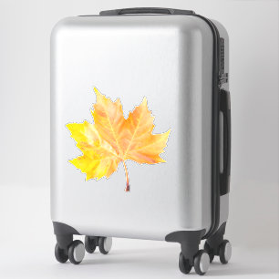Maple autumn leaf sticker
