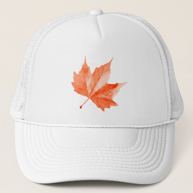 Maple autumn leaf trucker hat (Front)
