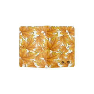 Maple autumn leaves passport holder
