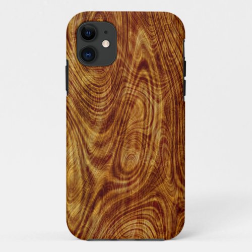 Maple Burlwood Nature Tree Wood Effect iPhone 11 Case