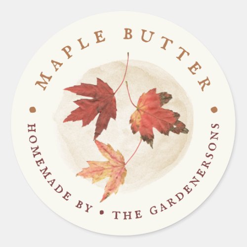 Maple Butter  Classic Round Sticker