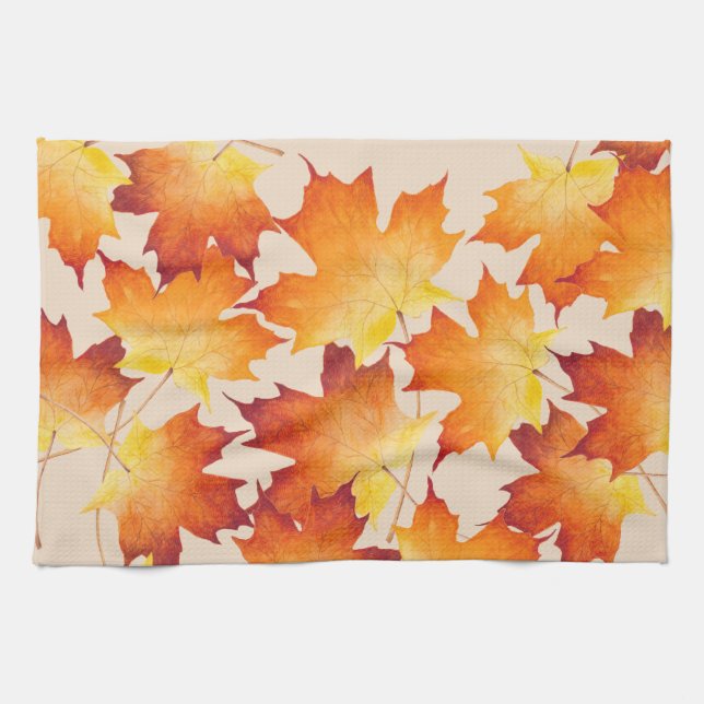 Maple Couple on a Kitchen Towel (Horizontal)