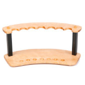 Maple & Ebony Upright 7 Pen Display Stand (Front)