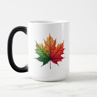 Maple Fall Leaf Large Morphing Color Morph Mug