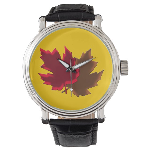 Maple fall leaves watch (Front)