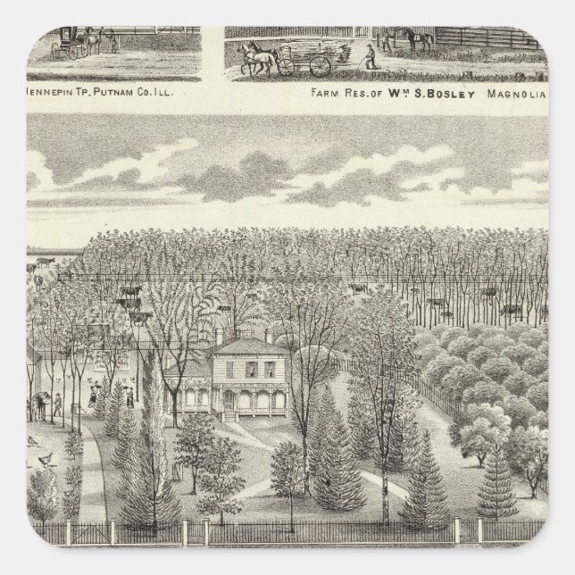 Maple Grove residence Square Sticker (Front)