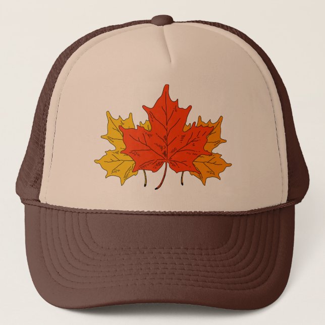 Maple hat. trucker hat (Front)