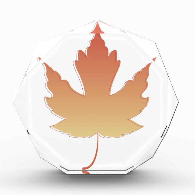 Maple Leaf Acrylic Award (Front)