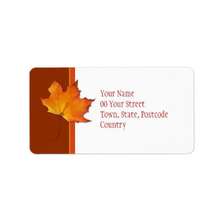 Maple Leaf Address Label