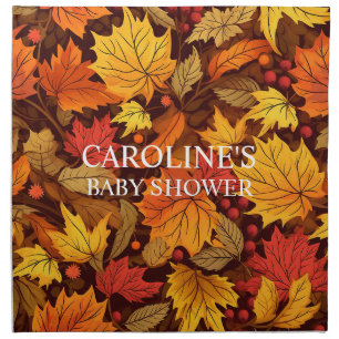 Maple Leaf Baby Shower  Cloth Napkin