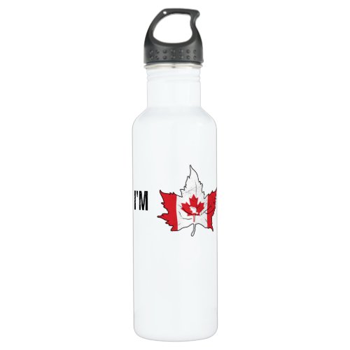 Maple Leaf Beaver Canadians Canada Day Canada Stainless Steel Water Bottle