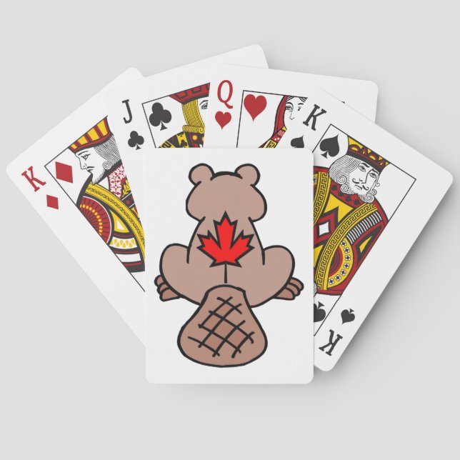 Maple Leaf Beaver Playing Cards (Back)