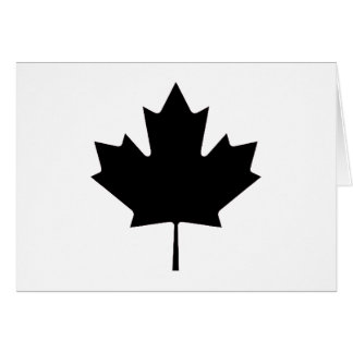 Maple Leaf Black Transp The MUSEUM Zazzle Gifts Cards