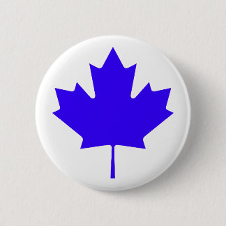 Maple Leaf BlueTransp The MUSEUM Zazzle Gifts Button