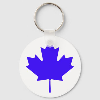 Maple Leaf BlueTransp The MUSEUM Zazzle Gifts Keychain