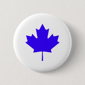 Maple Leaf BlueTransp The MUSEUM Zazzle Gifts Pinback Button