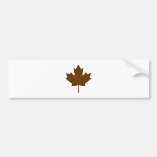 Maple Leaf BrownTransp The MUSEUM Zazzle Gifts Bumper Sticker