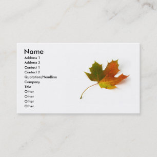 Maple Leaf Business Card