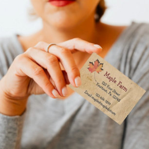 Maple Leaf Business Card