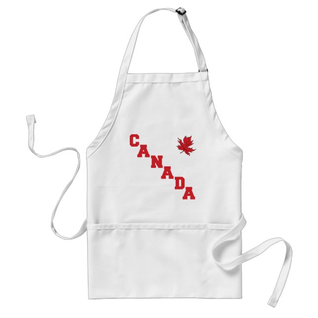 Maple Leaf Canada Adult Apron (Front)