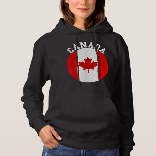 Maple Leaf Canada Canadian Flag Canadian Roots Can Hoodie