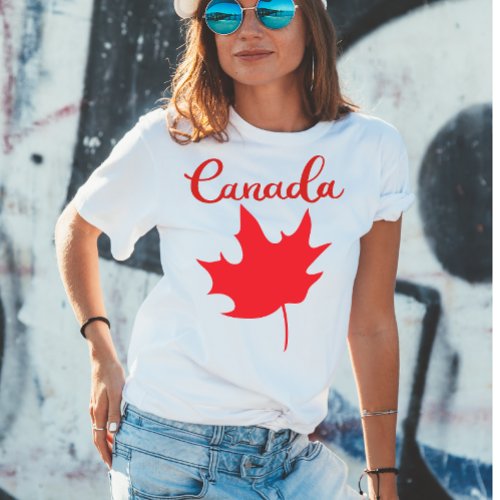 Maple leaf Canada day T_Shirt