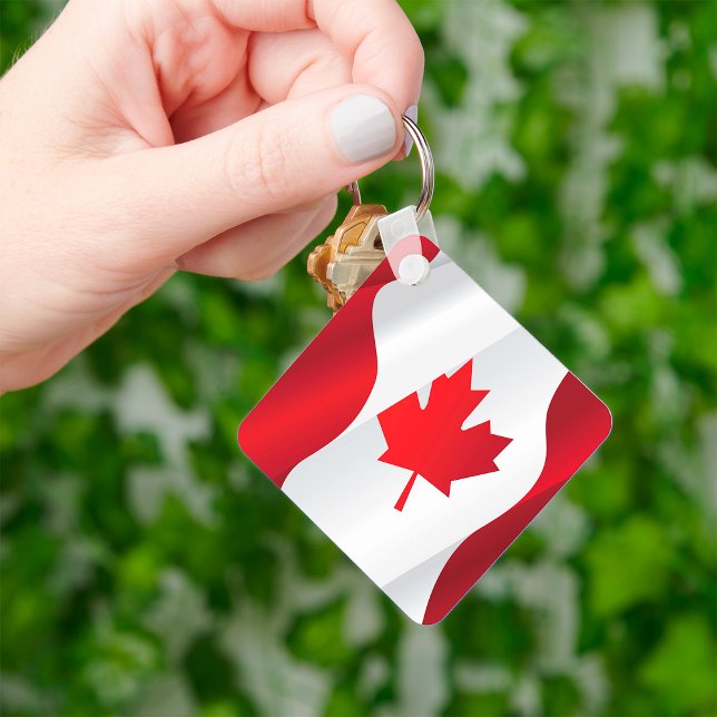Maple Leaf Canada Flag Keychain (Creator Uploaded)