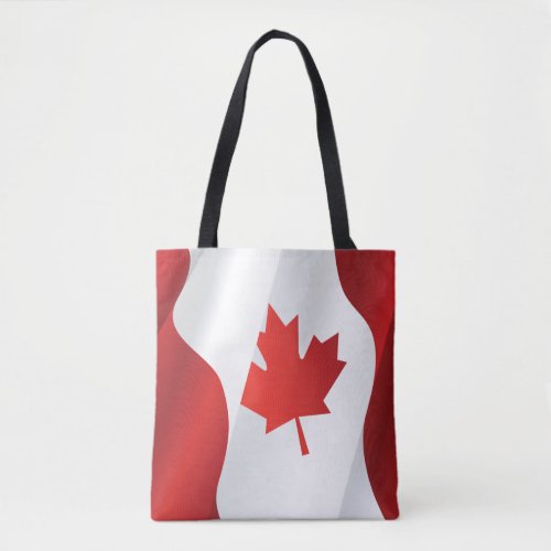 Maple Leaf Canada Flag Tote Bag