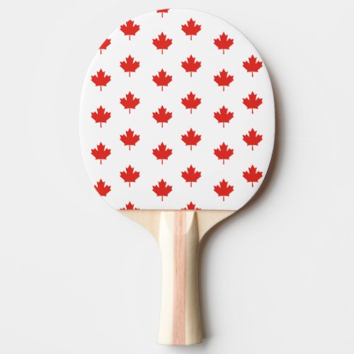 Maple Leaf Canada Ping Pong Paddle