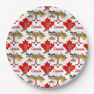 Maple Leaf Canadian 150 Anniversary Paper Plates