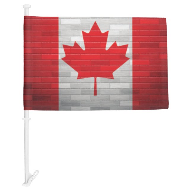 Maple Leaf Canadian Flag Car Accessory (Front)