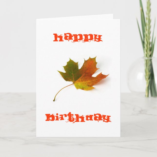 maple leaf card (Front)