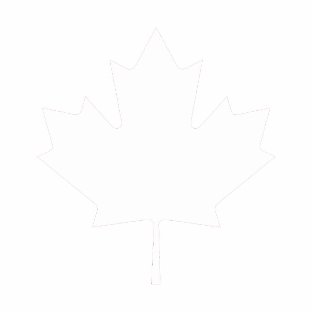 Maple leaf Christmas ornament jGibney The Museum  (Front)